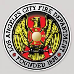 Los Angeles Fire Department City - Vinyl Sticker