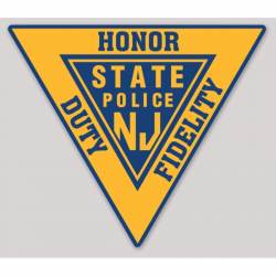 New Jersey State Police Duty Honor Fidelity - Vinyl Sticker