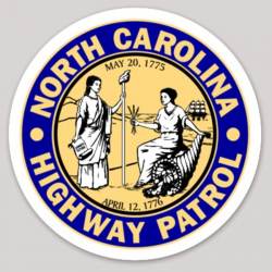 North Carolina Highway Patrol Seal Logo - Vinyl Sticker