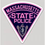 Massachusetts State Police Pink Breast Cancer Awareness - Vinyl Sticker