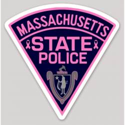 Massachusetts State Police Pink Breast Cancer Awareness - Vinyl Sticker