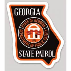 Georgia State Patrol Department Of Public Safety - Vinyl Sticker