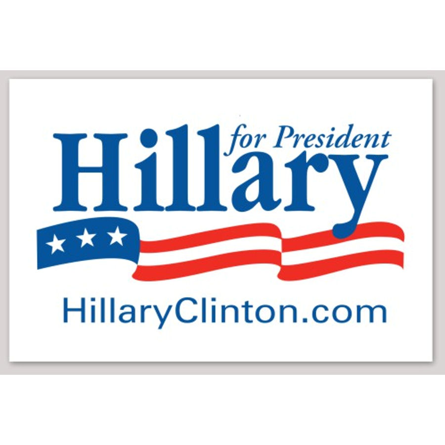 Hillary For President Vinyl Sticker at Sticker Shoppe