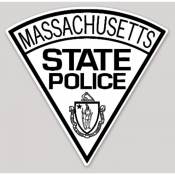 Massachusetts State Police Black & White - Vinyl Sticker