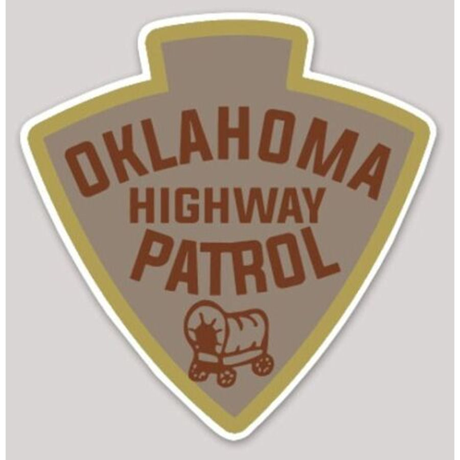 Oklahoma Highway Patrol Vinyl Sticker At Sticker Shoppe