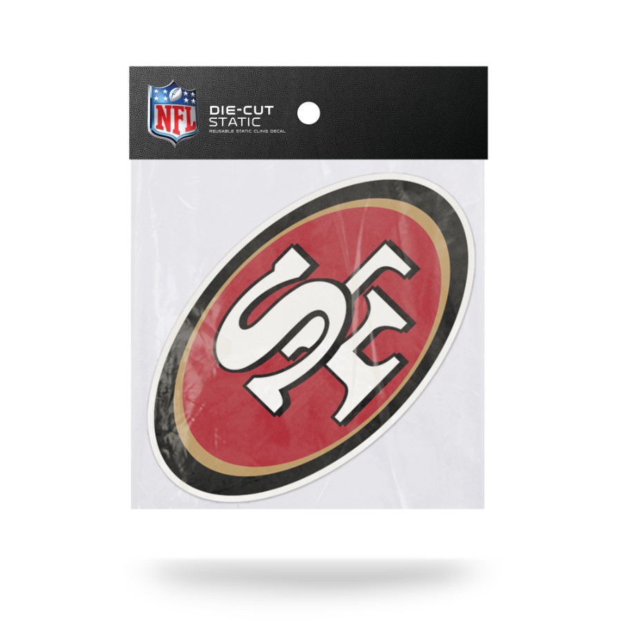 San Francisco 49ers - 5x5 Shape Cut Die Cut Static Cling at Sticker Shoppe