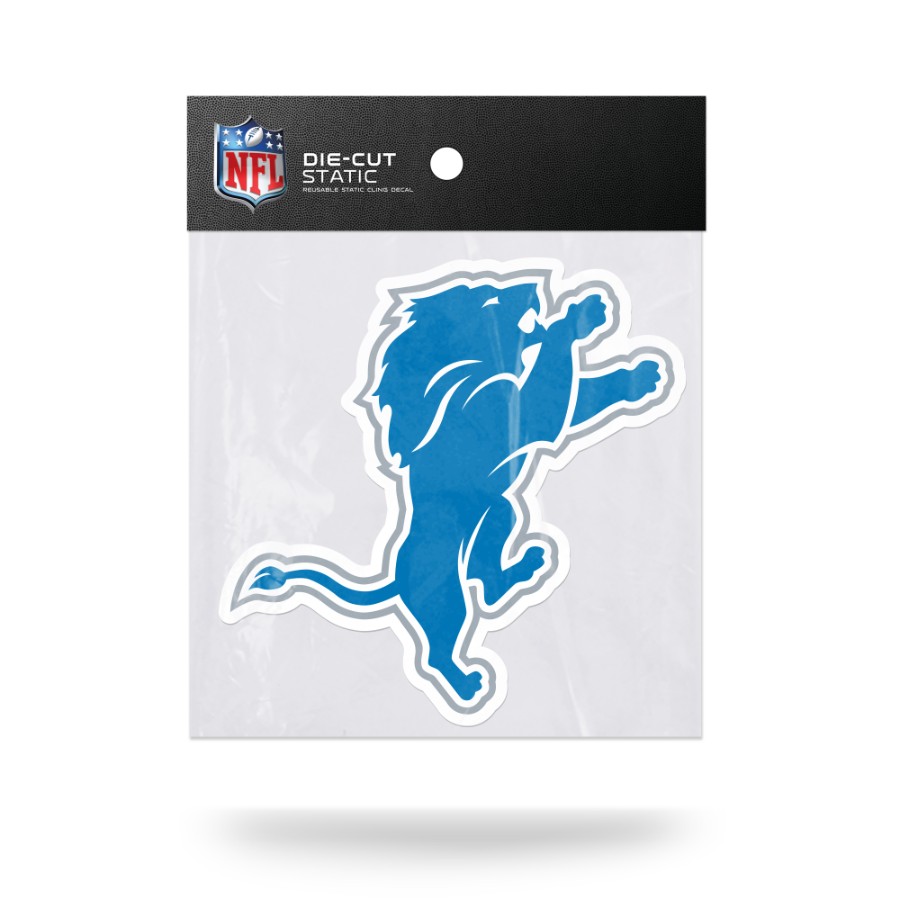 Detroit Lions - 5x5 Shape Cut Die Cut Static Cling at Sticker Shoppe