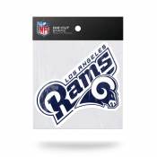 Los Angeles Rams Script Logo - 5x5 Shape Cut Die Cut Static Cling