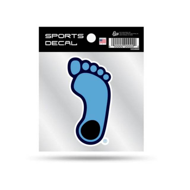 UNC Tar Heels Foot Decal Sticker