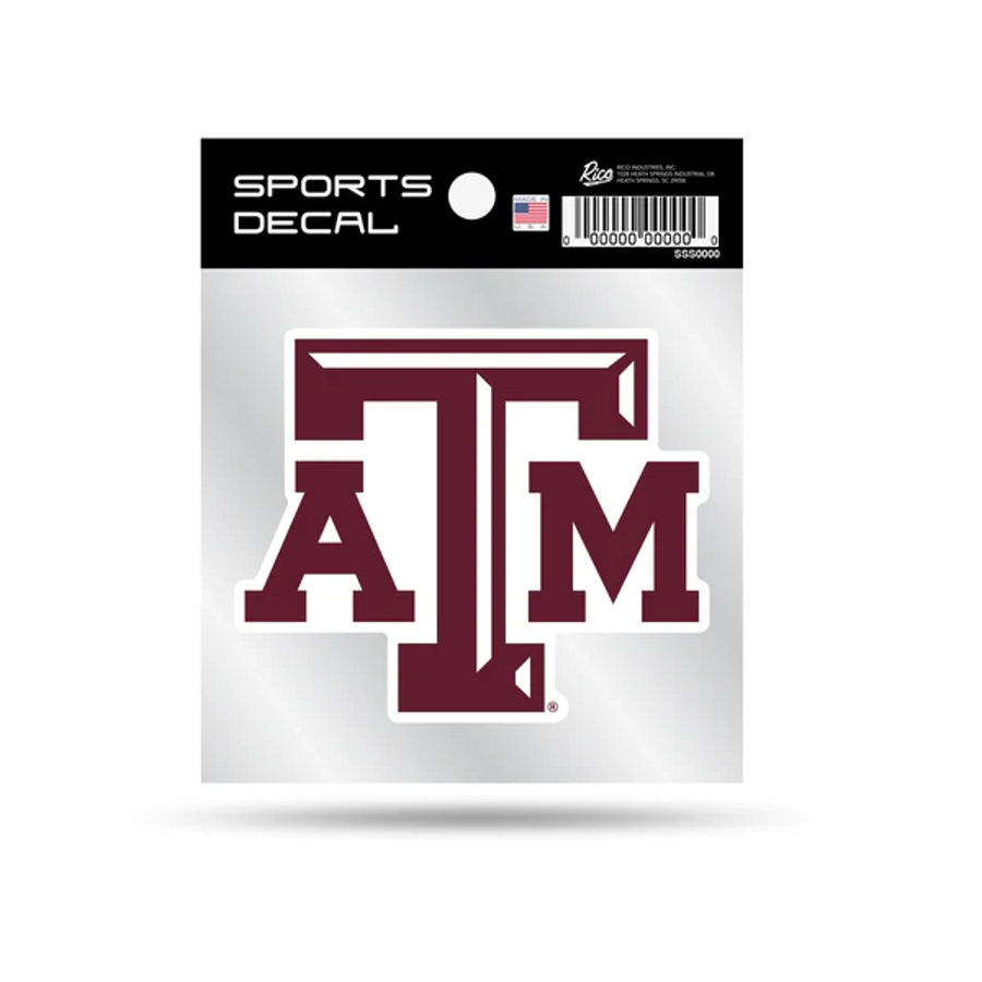 Texas A&M University Aggies Logo - 4x4 Vinyl Sticker at Sticker Shoppe