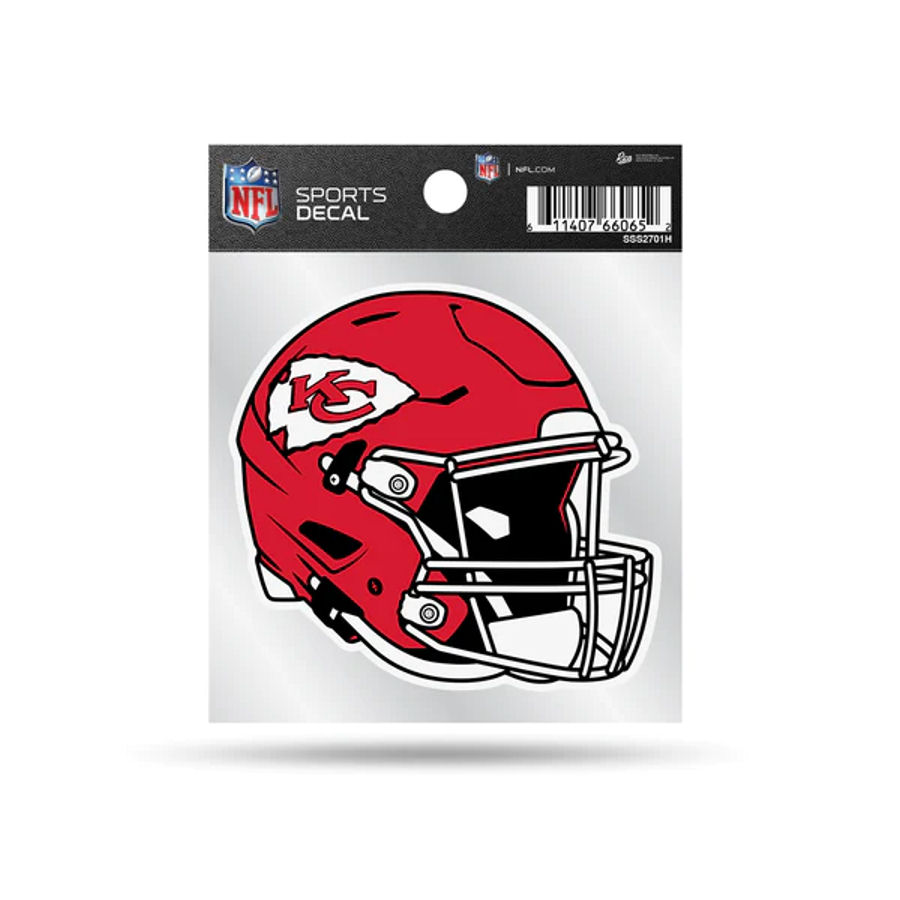 Kansas City Chiefs Helmet - 4x4 Vinyl Sticker at Sticker Shoppe