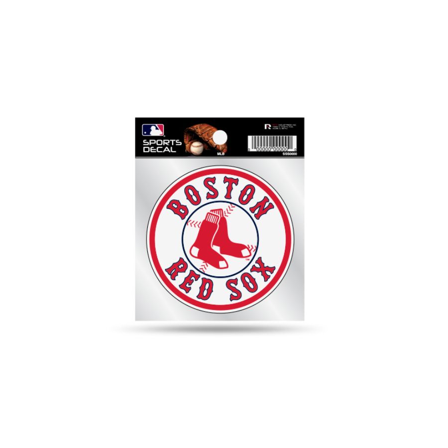 Boston Red Sox Round - 4x4 Vinyl Sticker At Sticker Shoppe