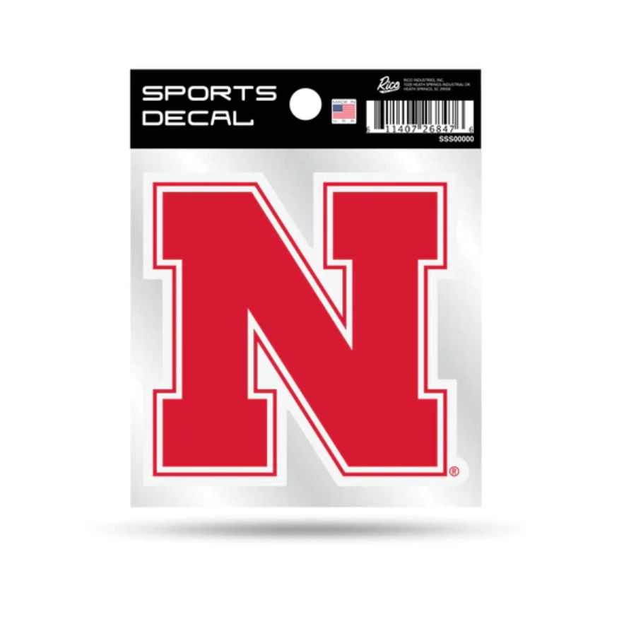 University Of Nebraska Cornhuskers - 4x4 Vinyl Sticker at Sticker Shoppe