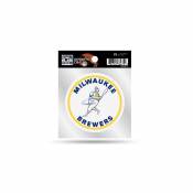 Milwaukee Brewers Retro - 4x4 Vinyl Sticker