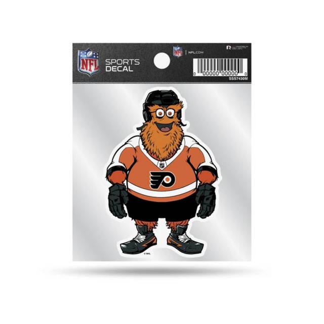 Philadelphia Flyers Mascot Gritty - 4x4 Die Cut Decal