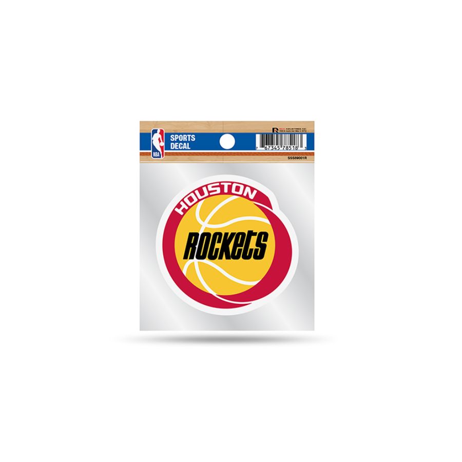 Houston Rockets Retro Vintage Logo 4x4 Vinyl Sticker at Sticker Shoppe