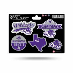 Abilene Christian University Wildcats - 5 Piece Sticker Sheet