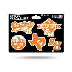 Sam Houston State University Bearkats - 5 Piece Sticker Sheet
