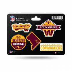 Washington Commanders - 5 Piece Sticker Sheet
