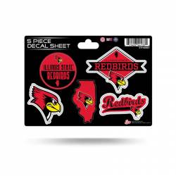 Illinois State University Redbirds - 5 Piece Sticker Sheet