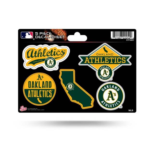 Oakland Athletics Stickers 1 Sheet