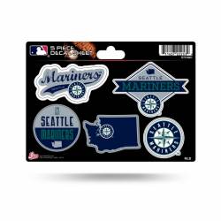 Seattle Mariners - 5 Piece Sticker Sheet