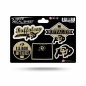 University Of Colorado Buffaloes - 5 Piece Sticker Sheet