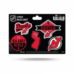 New Jersey Devils - 5 Piece Sticker Sheet