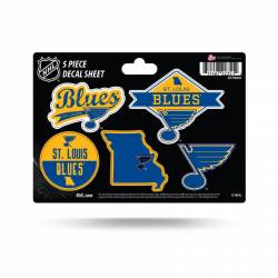 St. Louis Blues - 5 Piece Sticker Sheet