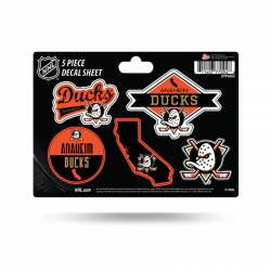 Anaheim Ducks 2024 Logo - 5 Piece Sticker Sheet