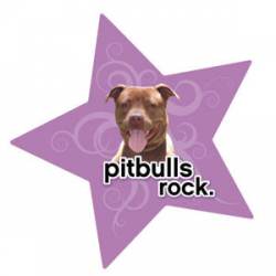 Pitbulls Rock - Star Magnet