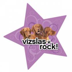 Vizslas Rock - Star Magnet