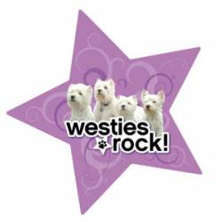 Westies Rock - Star Magnet