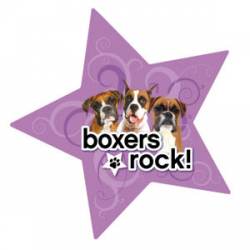 Boxers Rock - Star Magnet