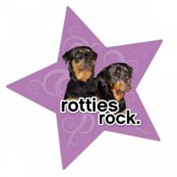 Rotties Rock - Star Magnet