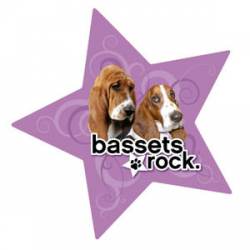 Bassets Rock - Star Magnet