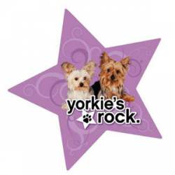 Yorkies Rock - Star Magnet