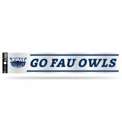 Florida Atlantic University Owls - 3x17 Clear Vinyl Sticker