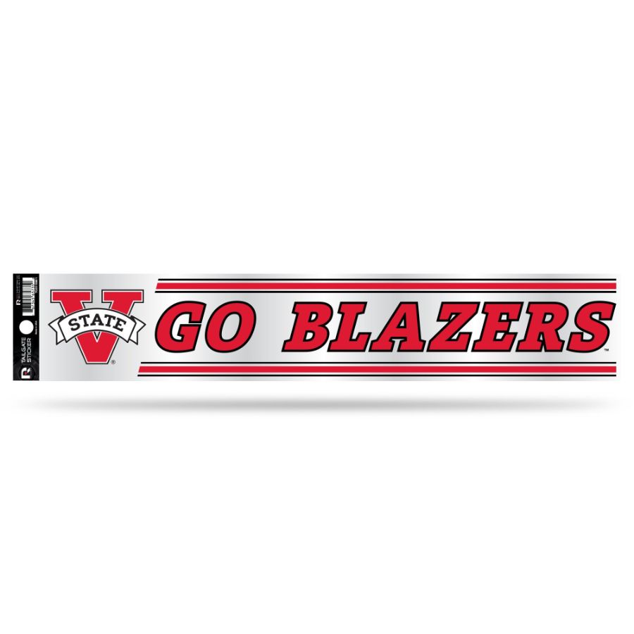 Valdosta State University Blazers 3x17 Clear Vinyl Sticker at Sticker