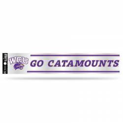 Western Carolina University Catamounts - 3x17 Clear Vinyl Sticker