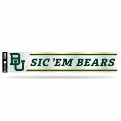 Baylor University Bears - 3x17 Clear Vinyl Sticker