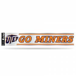 University Of Texas-El Paso UTEP Miners - 3x17 Clear Vinyl Sticker