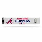 Atlanta Braves 2021 World Series Champions - 3x17 Clear Vinyl Sticker