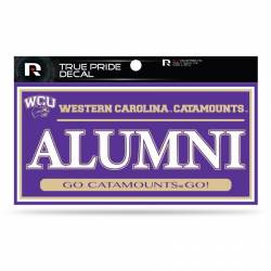 Western Carolina University Catamounts Alumni Purple - 3x6 True Pride Vinyl Sticker