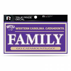 Western Carolina University Catamounts Family Purple - 3x6 True Pride Vinyl Sticker