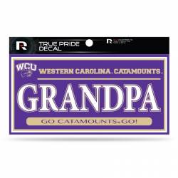 Western Carolina University Catamounts Grandpa Purple - 3x6 True Pride Vinyl Sticker