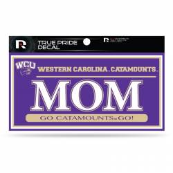 Western Carolina University Catamounts Mom Purple - 3x6 True Pride Vinyl Sticker