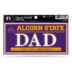 Alcorn State University Braves Dad - 3x6 True Pride Vinyl Sticker