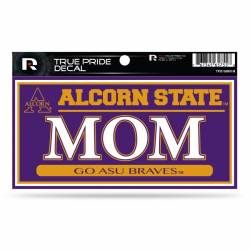 Alcorn State University Braves Mom - 3x6 True Pride Vinyl Sticker
