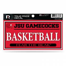 Jacksonville State University Gamecocks Basketball Red - 3x6 True Pride Vinyl Sticker